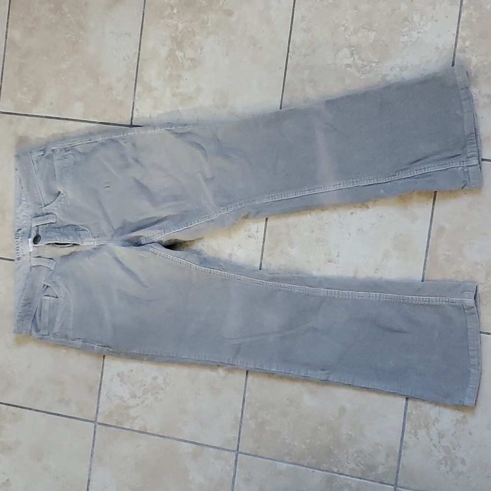 Sonoma Light Gray Corduroy Midrise Jeans Pants sz 4